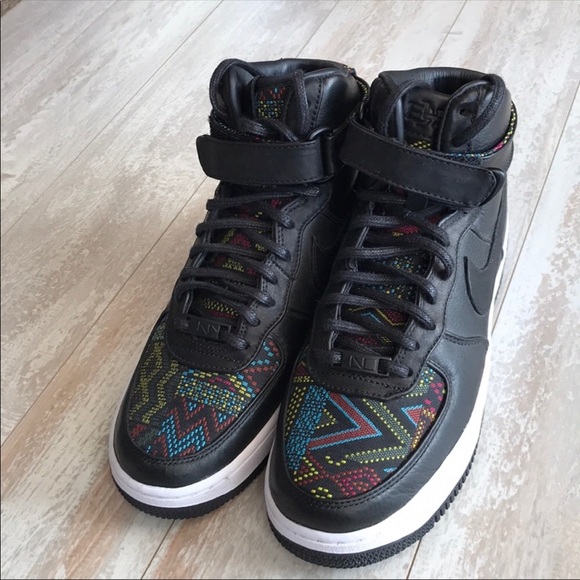 NWT Nike Air Force 1 QS Tribal Print black - Picture 2 of 8